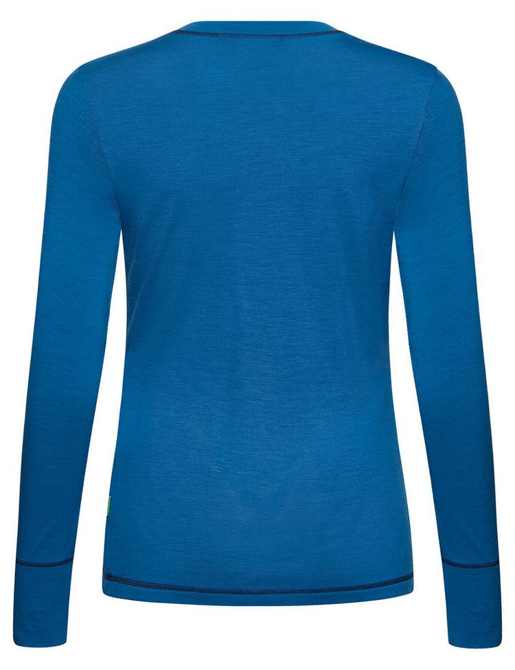 VAUDE VAUDE Women's Monviso Wool LS T-Shirt II T-Shirt Damen - shore blue - 0 | SportScheck