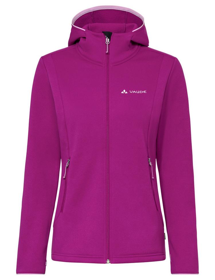 VAUDE VAUDE Women's Idris Fleece Hoody Outdoorjacke Damen - pink orchid - 0 | SportScheck