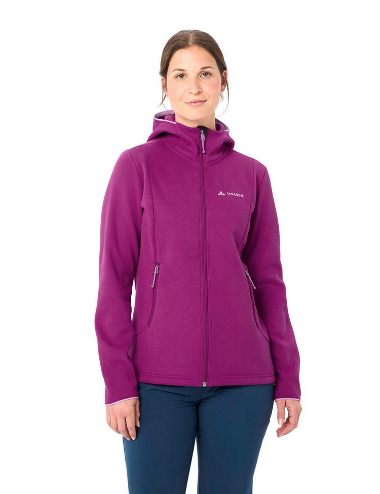VAUDE VAUDE Women's Idris Fleece Hoody Outdoorjacke Damen - pink orchid - 0 | SportScheck
