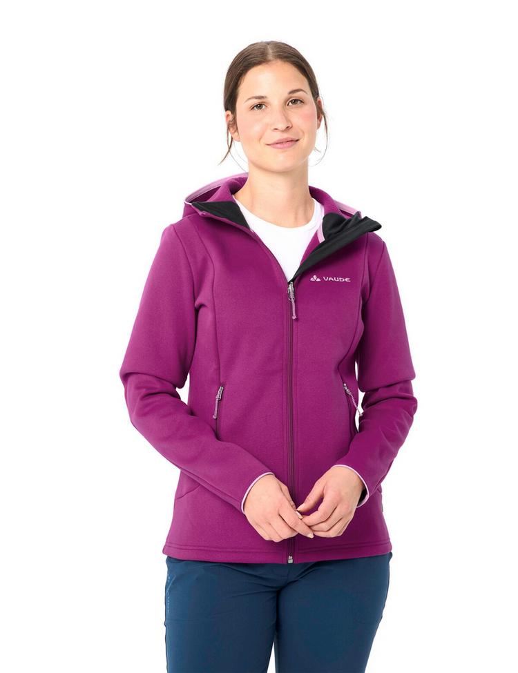 VAUDE VAUDE Women's Idris Fleece Hoody Outdoorjacke Damen - pink orchid - 2 | SportScheck