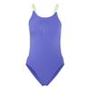 adidas RIPSTREAM 3-STREIFEN TIE BACK BADEANZUG Badeanzug Damen - Solar Purple