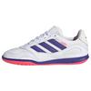 adidas SUPER SALA COMPETITION III Indoor Kids Fu&szlig;ballschuhe Kinder - Cloud White / Pure Purple / Solar Turbo