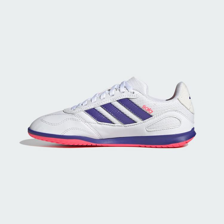 adidas adidas SUPER SALA COMPETITION III Indoor Kids Fu&szlig;ballschuhe Kinder - Cloud White / Pure Purple / Solar Turbo - 4 | SportScheck