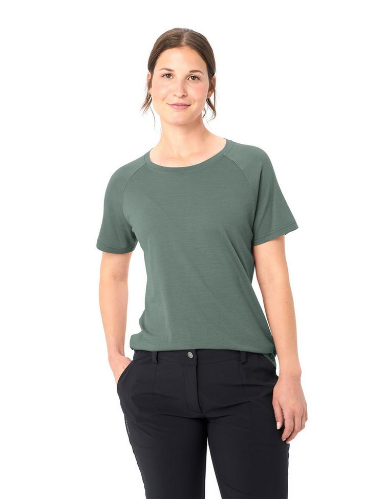 VAUDE VAUDE Women's Essential Wool T-Shirt T-Shirt Damen - agave - 2 | SportScheck