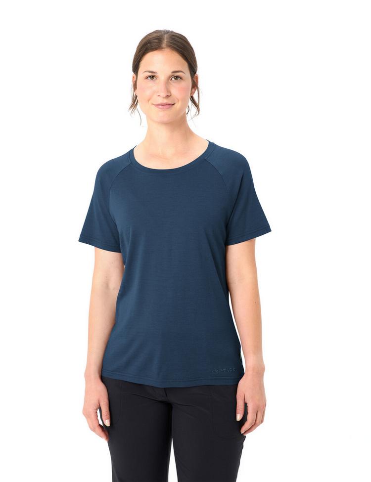 VAUDE VAUDE Women's Essential Wool T-Shirt T-Shirt Damen - dark sea - 0 | SportScheck
