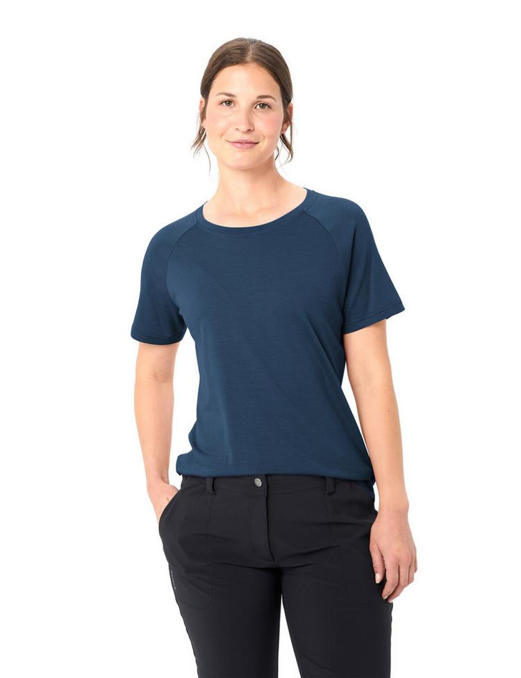 VAUDE VAUDE Women's Essential Wool T-Shirt T-Shirt Damen - dark sea - 2 | SportScheck