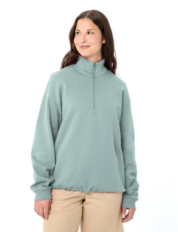 VAUDE VAUDE Women's Redmont HZ Pullover Sweatshirt Damen - dusty fern - 0 | SportScheck