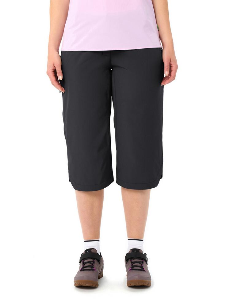 VAUDE VAUDE Women's Tamaro Base Capri Pants Fahrradhose Damen - black - 2 | SportScheck