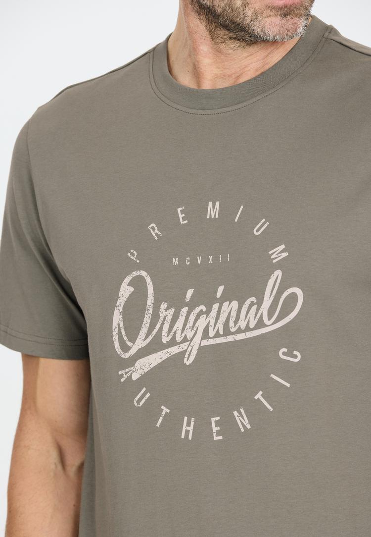 NOU NOU Radomi Printshirt Herren - 3211 Smokey Olive - 0 | SportScheck