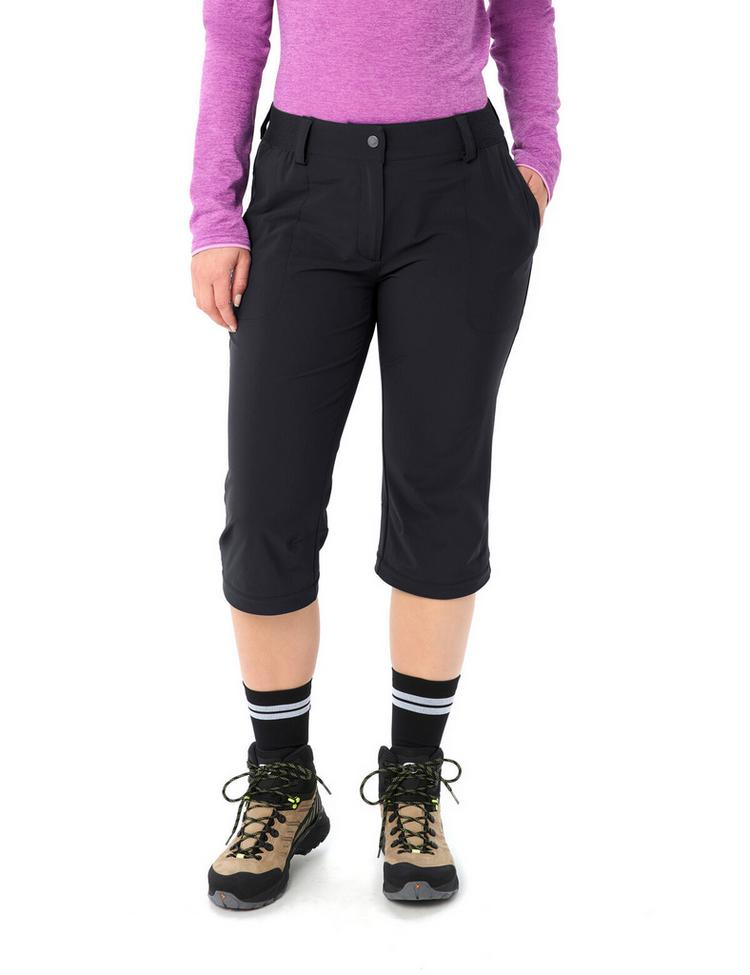 VAUDE VAUDE Women's Farley Stretch ZO Capri Pants Funktionshose Damen - black - 2 | SportScheck