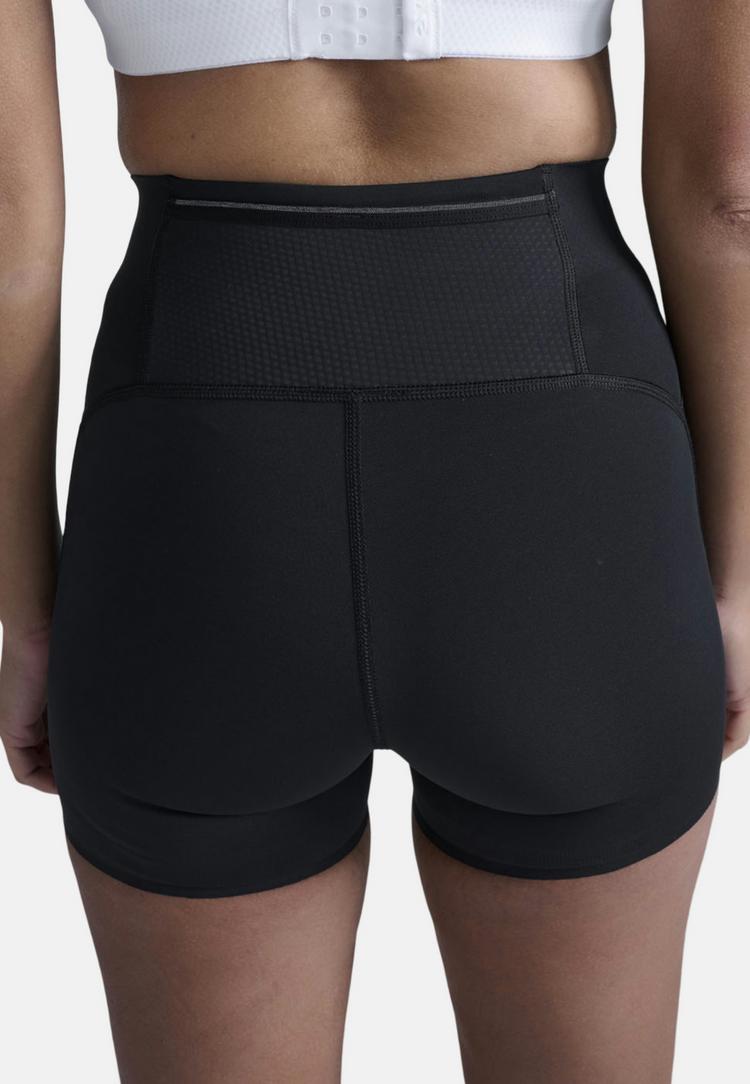 2XU 2XU Aero Mesh Hi-Rise 4 Inch Shorts Funktionsshorts Damen - black-silver reflective - 3 | SportScheck