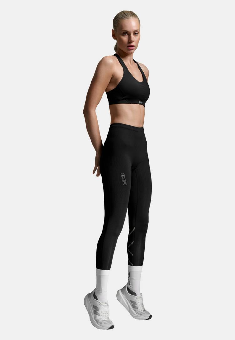 2XU 2XU Light Speed React Hi-Rise Tight Tights Damen - black-black reflective - 1 | SportScheck