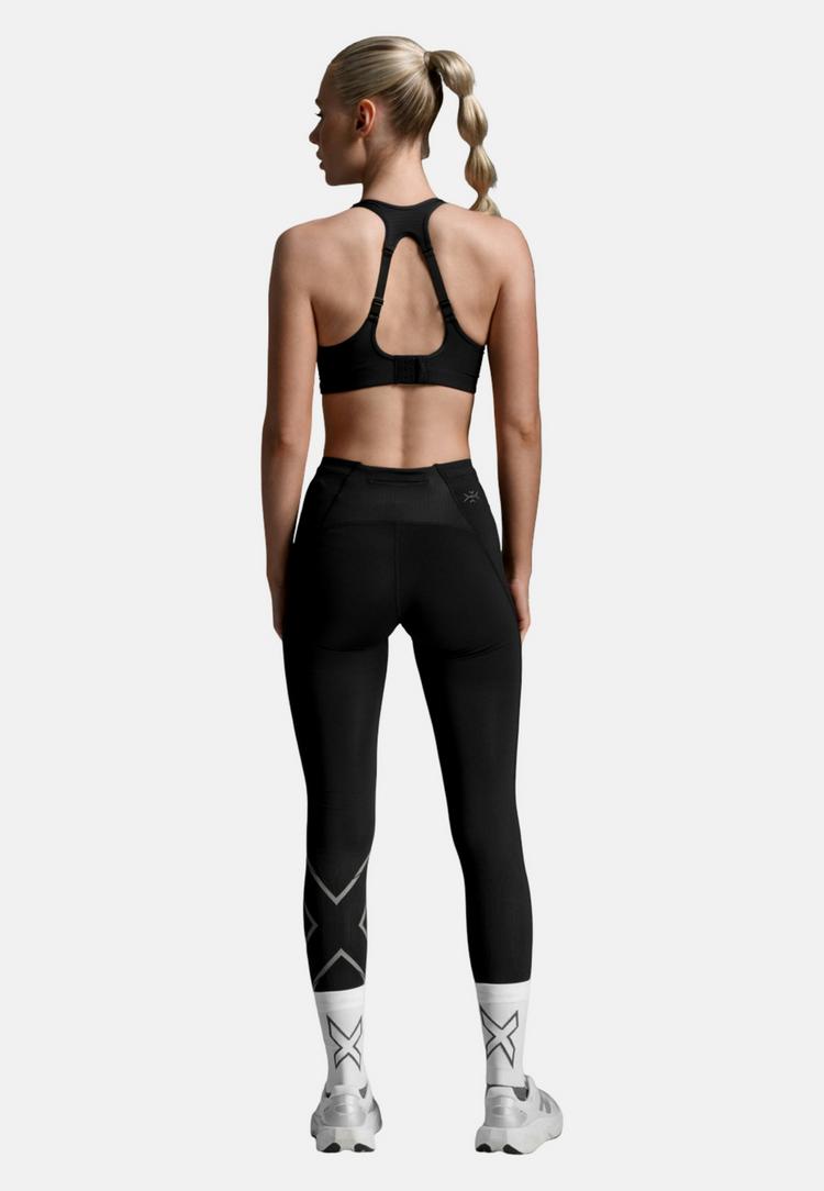 2XU 2XU Light Speed React Hi-Rise Tight Tights Damen - black-black reflective - 2 | SportScheck