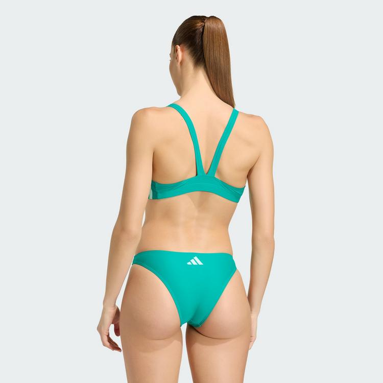 adidas adidas 3-Streifen V-Back Bikini Bikini Set Damen - Equipment Green / Clear Mint - 1 | SportScheck