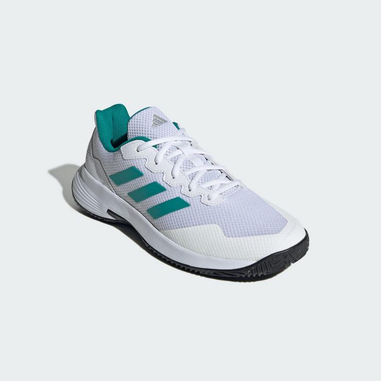 adidas adidas Gamecourt 2.0 Tennisschuh Tennisschuhe Herren - Cloud White / Pure Teal / Core Black - 3 | SportScheck