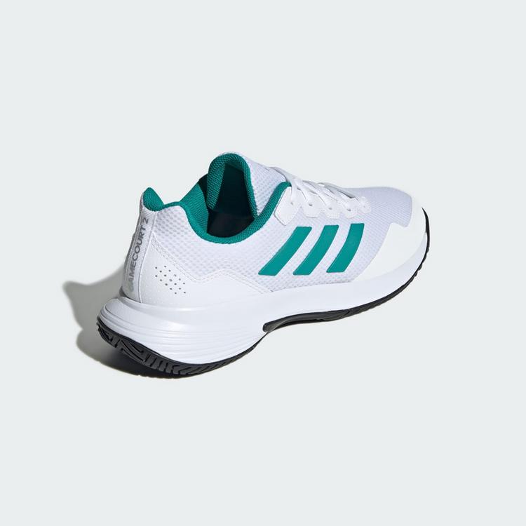 adidas adidas Gamecourt 2.0 Tennisschuh Tennisschuhe Herren - Cloud White / Pure Teal / Core Black - 4 | SportScheck