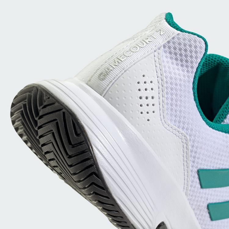 adidas adidas Gamecourt 2.0 Tennisschuh Tennisschuhe Herren - Cloud White / Pure Teal / Core Black - 7 | SportScheck