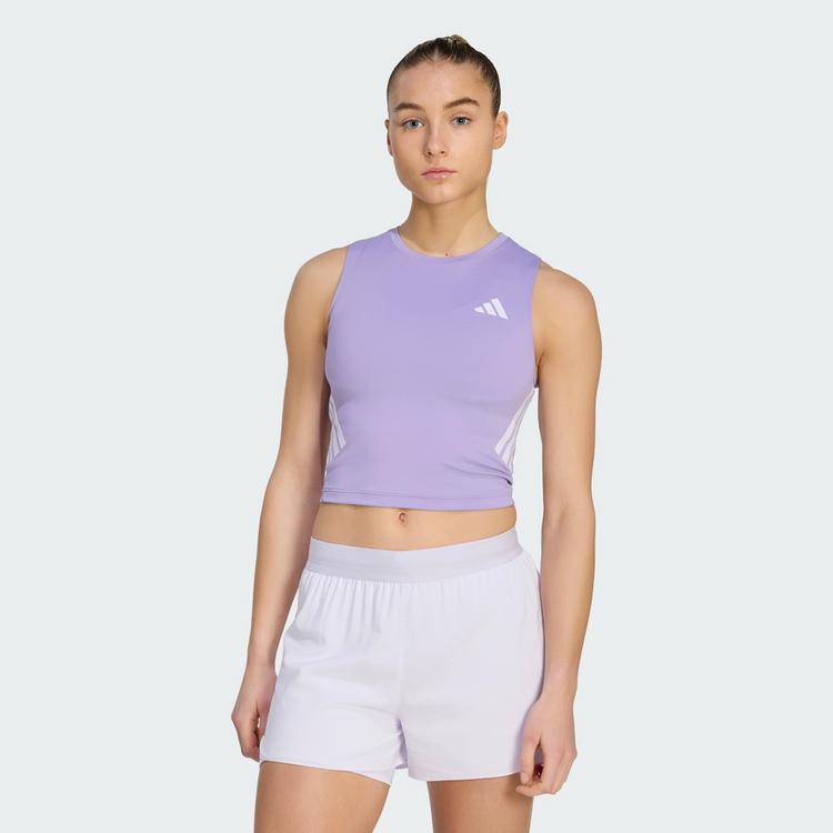 adidas adidas adi365 Iconic Running tanktop, K&uuml;rzer Croptop Damen - Magic Lilac - 0 | SportScheck