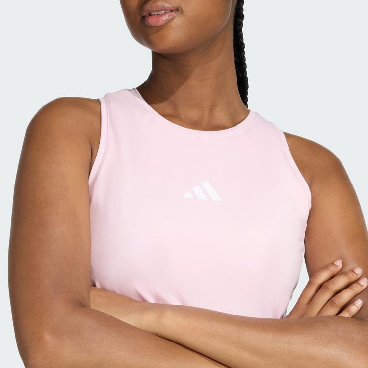 adidas adidas ESSENTIALS 3-STREIFEN GEPOLSTERTES Croptop Damen - Clear Pink - 0 | SportScheck