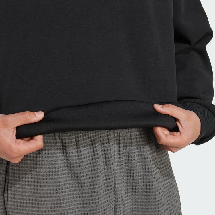 adidas adidas SOFT LUX SWEATSHIRT Sweatshirt Herren - Black - 1 | SportScheck