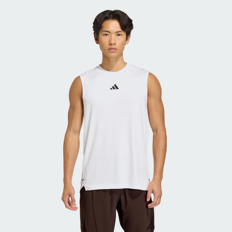 adidas adidas D4T PrimeLift 3-STREIFEN TANKTOP Tanktop Herren - White - 0 | SportScheck