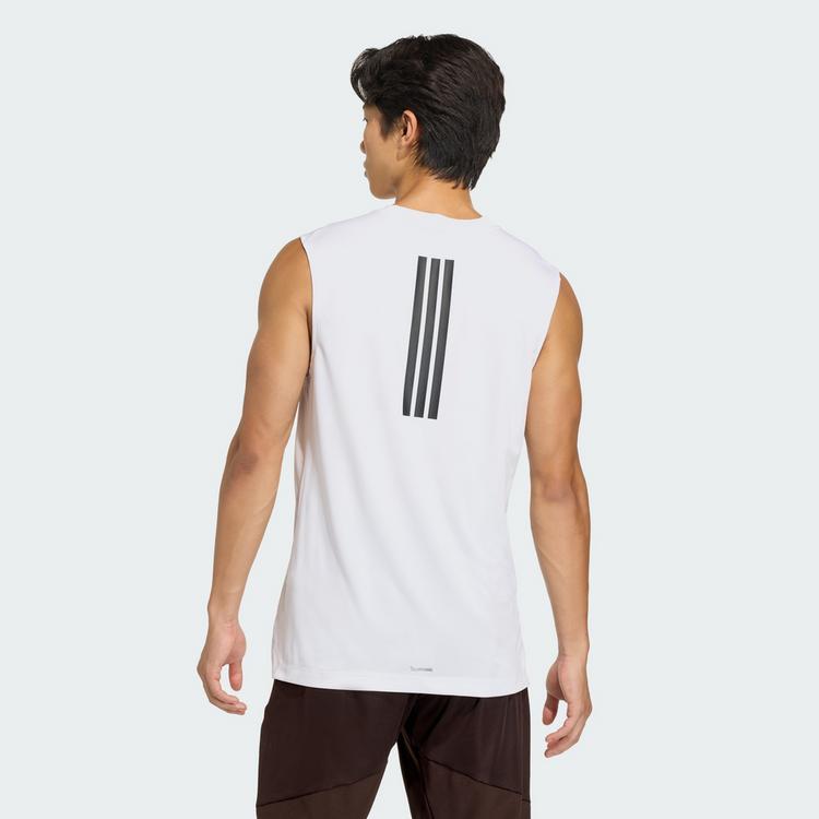 adidas adidas D4T PrimeLift 3-STREIFEN TANKTOP Tanktop Herren - White - 1 | SportScheck