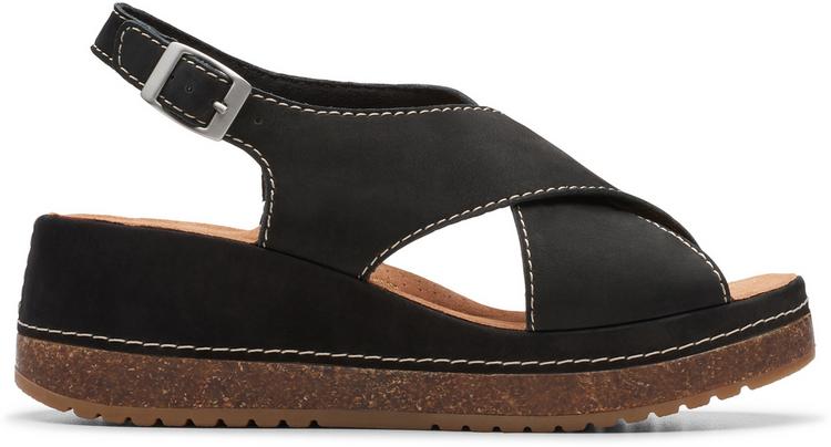 Clarks Clarks Kassanda Sandalen Damen - 1217 Black Nubuck - 0 | SportScheck
