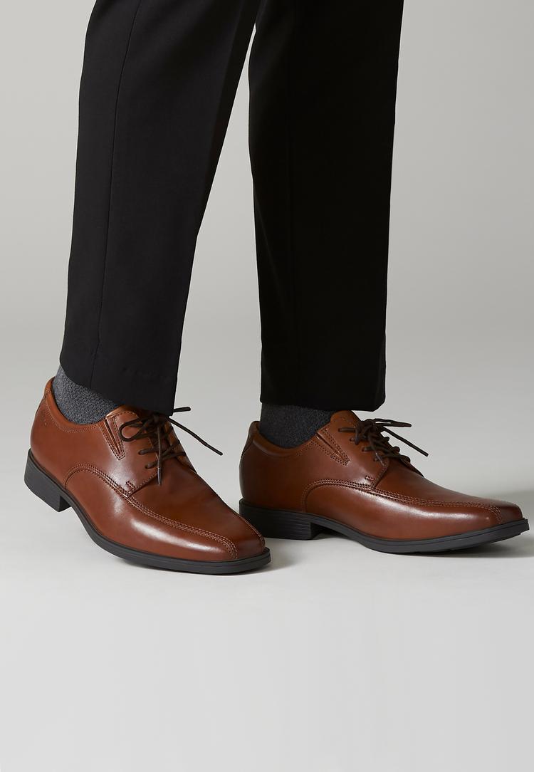 Clarks Clarks Tilden Halbschuhe Herren - 5234 Dark Tan Lea - 0 | SportScheck