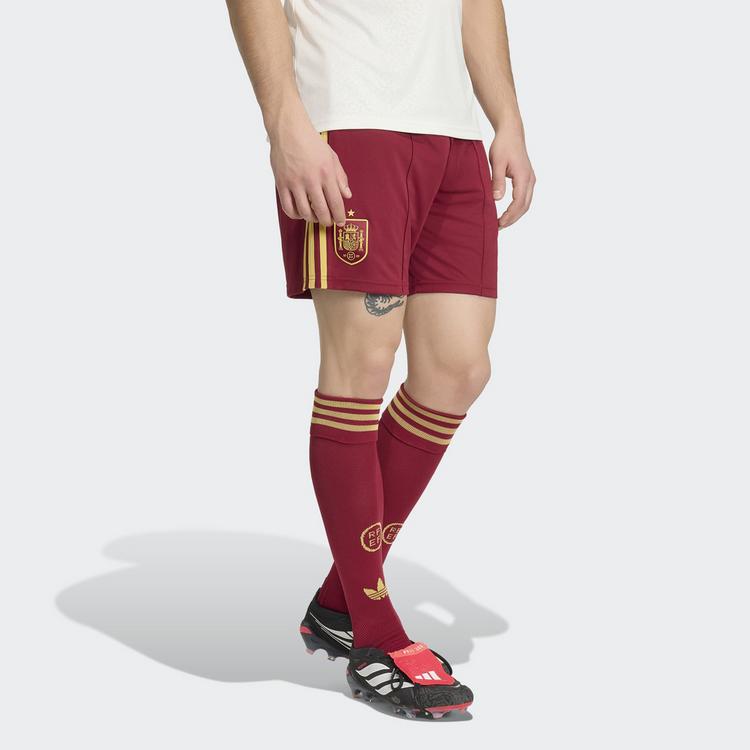 adidas adidas Spanien 26 Ausw&auml;rtsshorts Fu&szlig;ballshorts Herren - Team Coll Burgundy 2 - 0 | SportScheck
