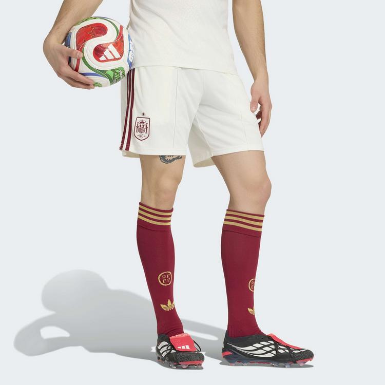 adidas adidas Spanien 26 Ausw&auml;rtsshorts Fu&szlig;ballshorts Herren - Off White - 0 | SportScheck