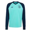 adidas Deutschland 26 Warm Pre-Match Langarmshirt Herren - Flash Aqua