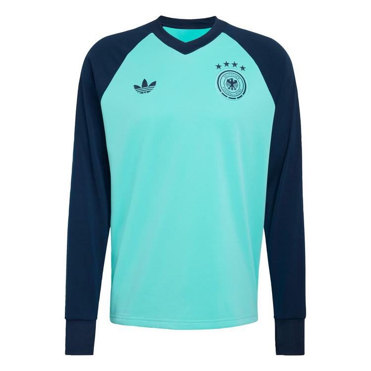adidas adidas Deutschland 26 Warm Pre-Match Langarmshirt Herren - Flash Aqua - 0 | SportScheck