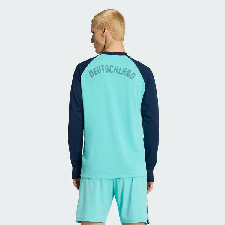 adidas adidas Deutschland 26 Warm Pre-Match Langarmshirt Herren - Flash Aqua - 2 | SportScheck