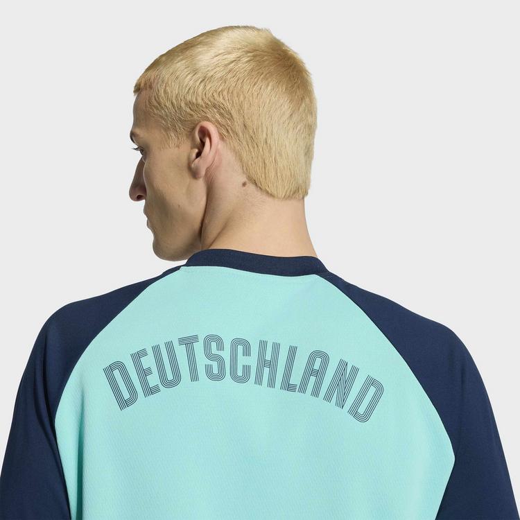adidas adidas Deutschland 26 Warm Pre-Match Langarmshirt Herren - Flash Aqua - 2 | SportScheck
