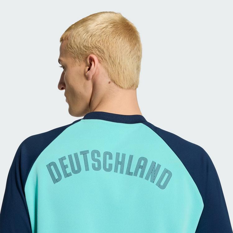 adidas adidas Deutschland 26 Warm Pre-Match Langarmshirt Herren - Flash Aqua - 3 | SportScheck
