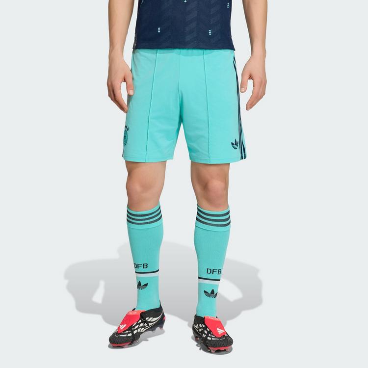 adidas adidas Deutschland 26 Ausw&auml;rtsshorts Fu&szlig;ballshorts Herren - Flash Aqua - 1 | SportScheck