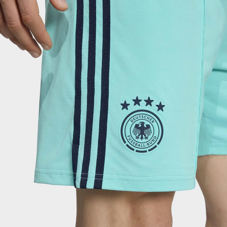 adidas adidas Deutschland 26 Ausw&auml;rtsshorts Fu&szlig;ballshorts Herren - Flash Aqua - 0 | SportScheck