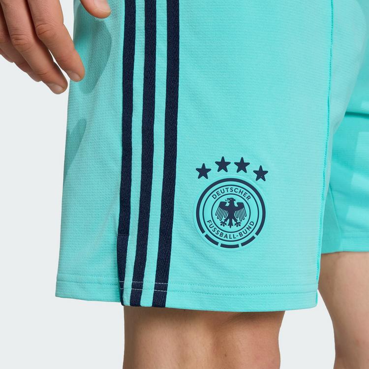 adidas adidas Deutschland 26 Ausw&auml;rtsshorts Fu&szlig;ballshorts Herren - Flash Aqua - 1 | SportScheck
