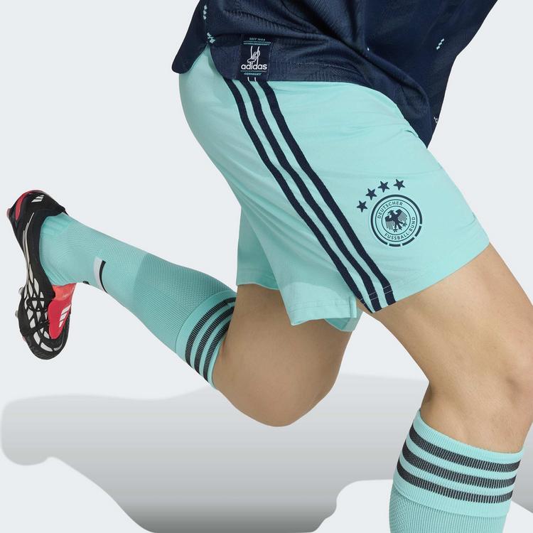 adidas adidas Deutschland 26 Ausw&auml;rtsshorts Fu&szlig;ballshorts Herren - Flash Aqua - 2 | SportScheck