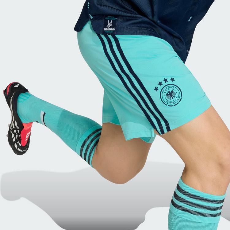 adidas adidas Deutschland 26 Ausw&auml;rtsshorts Fu&szlig;ballshorts Herren - Flash Aqua - 3 | SportScheck