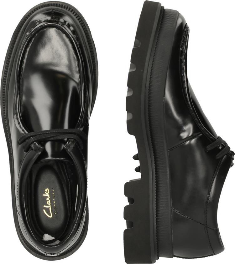 Clarks Clarks Badell Seam Halbschuhe Herren - 1216A Blk HiShine Lea - 2 | SportScheck