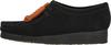Clarks Originals Wallabee. Black Sde Halbschuhe Damen - 1219 Black Sde
