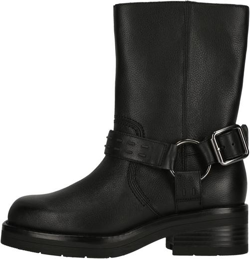 Clarks Rebelle Up Black Leather Boots Damen
