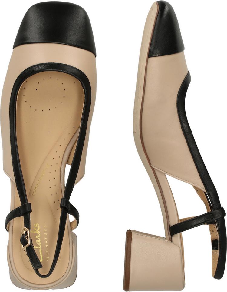 Clarks Clarks Nyta45 Sling Halbschuhe Damen - 1242A Sand Combi Lea - 3 | SportScheck