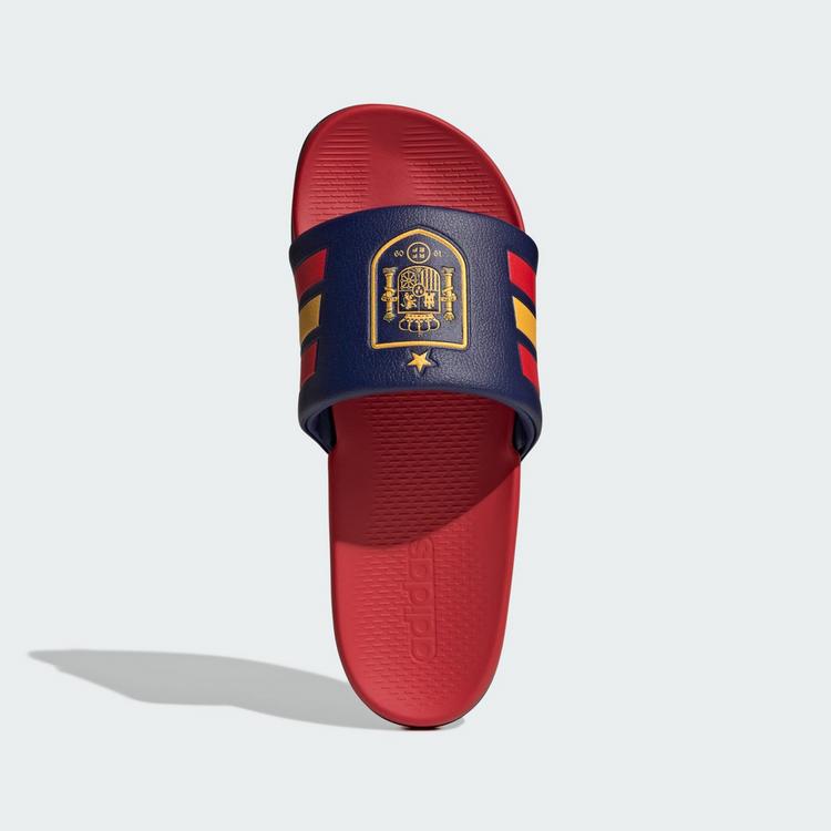 adidas adidas Adilette Comfort 2.0 Spanien Badelatschen - Dark Blue / Vivid Red / Crew Yellow - 1 | SportScheck