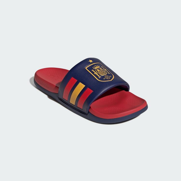 adidas adidas Adilette Comfort 2.0 Spanien Badelatschen - Dark Blue / Vivid Red / Crew Yellow - 3 | SportScheck
