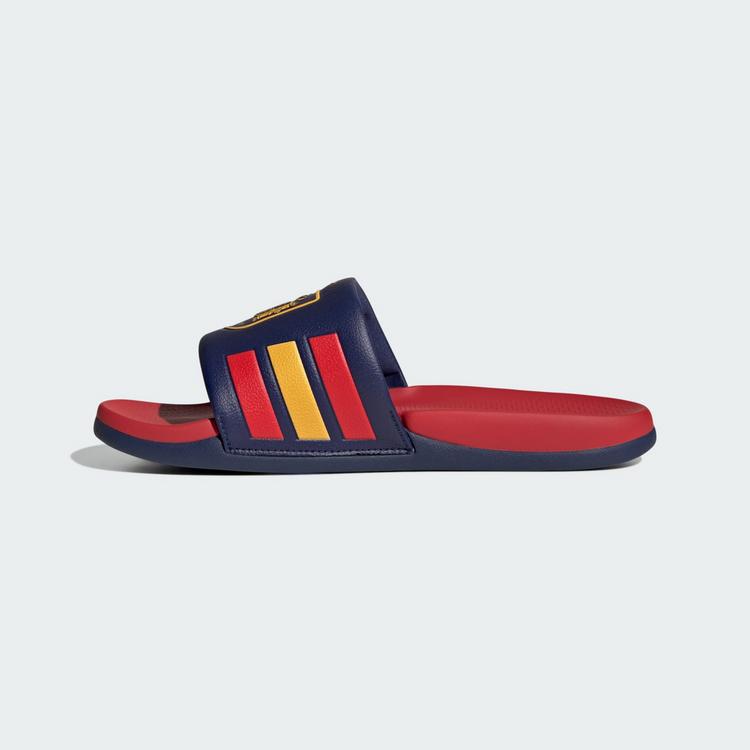 adidas adidas Adilette Comfort 2.0 Spanien Badelatschen - Dark Blue / Vivid Red / Crew Yellow - 5 | SportScheck
