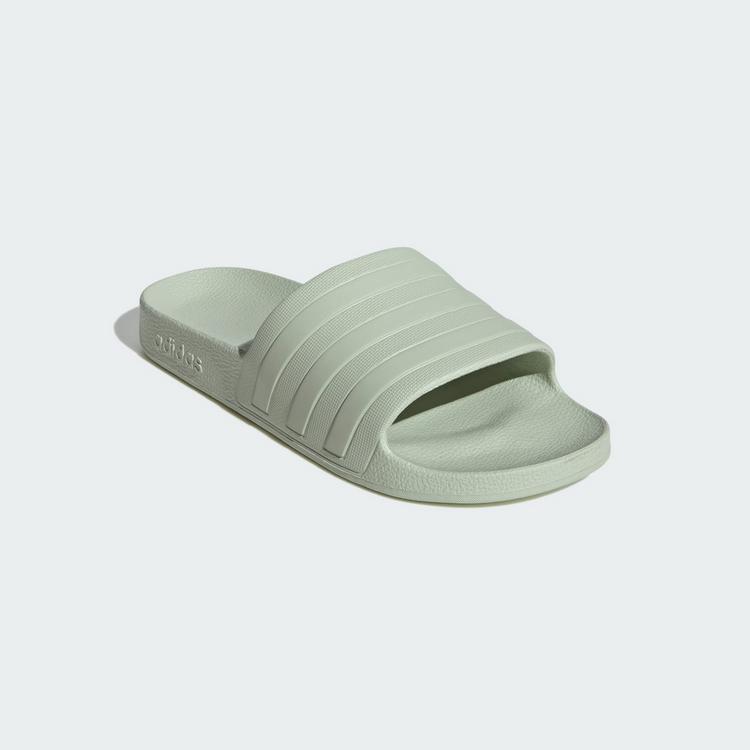 adidas adidas Aqua adilette Badelatschen - Linen Green / Linen Green / Linen Green - 3 | SportScheck