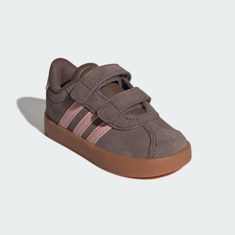adidas adidas VL Court 3.0 Schuh Sneaker Kinder - Earth Strata / Semi Frozen Turbo / Amber Gum - 3 | SportScheck