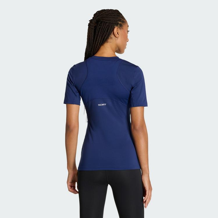 adidas adidas TECHFIT Training T-Shirt Funktionsshirt Damen - Dark Blue - 1 | SportScheck